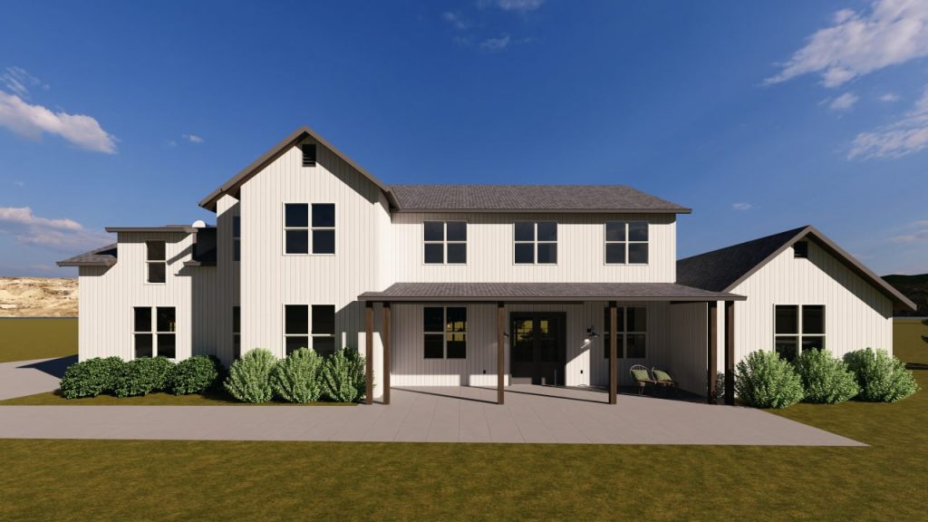 3D Rendering of our Designed & Engineered a Two-story Single-family Home