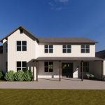 3D Rendering of our Designed & Engineered a Two-story Single-family Home